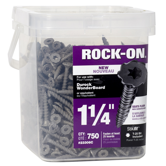 RockOn BackerOn Cement Board Screws Buildex