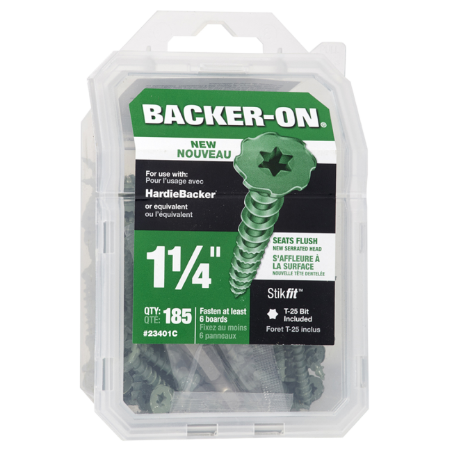RockOn BackerOn Cement Board Screws Buildex
